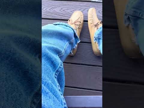 Sunny day deerskin moccasins