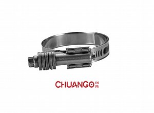 [Hot Item] Adjustable Constant Torque Hose Clamp, Anti-Loosening, Long Lifetime, Spring Washer, 15.8 mm, W2 Stainless Steel, 172-194 mm China Fastener Clip