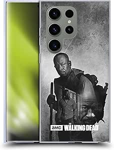 Head Case Designs Officially Licensed AMC The Walking Dead Morgan Double Exposure Soft Gel Case [Military Grade Protection] Compatible with Samsung Galaxy S24 Ultra 5G