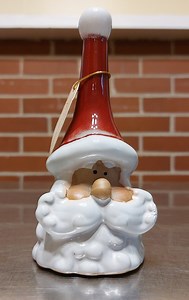 Vintage Porcelain Santa Claus Bell Christmas Ornament Tii Collections - Etsy