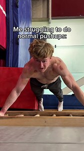 Hardest push-up ever 🤯 #calisthenics #pushup #strength #illusion #gymnast