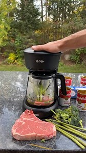 4.7M views · 37K reactions | Coffee Maker Cooks Steak Perfectly!數 | Justin Flom | Facebook