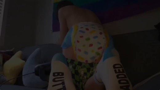 Using the asmr mic to capture my stinky messy load in my diaper! Then some fun mushing! Check out full 9 min vid on my jff or 10 min one with open poopy diaper on my darkfans! Links in bio! #diaperboy #diaperlover #abdl #twink #farting #diaperhump #humiliation #scat #wetdiaper