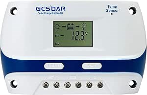 20A Solar Charge Controller 12V 24V Auto Work PWM Solar Panel Charger Regulator with 5V USB Output Adjustable Parameter LCD Display for Leaded ,Gel(AGM),Flooded Type (20A,12V/24V)