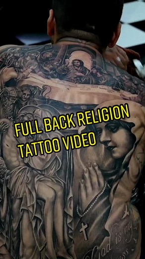 full back religious tattoo done in 5 sessions #foryou #fouyoupage #tattoo #inkkingdom #inkkingdomtattoo #tattooed #tattoos #tattooing #tiktok #tiktokfan #explore #explorpage #realistic #realistictattoo #phuket #phukettattoo #fullbacktattoo #religioustattoo #religion #jesuschrist #mothermarry #tattoovideo #page #ink #inked #inkking #inkdrawing #bodyart #skinart #tattooart #love #passion
