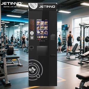 [Hot Item] Jetinno Jl300 Protein Vending Machine Credit Card Insulation High-Tech Machine Chocolate Protein Vending Machine with Touch Screen