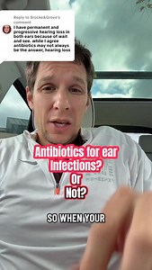 And if a child has >3 infections requiring antibiotics or chronic presence of fluid behind the ear, that is an indication of referral to ENT for Eustachian tube dysfunction. #earinfection #kids #antibiotics #medicine #pediatrics #pediatrician #parents | Dr. Rossome