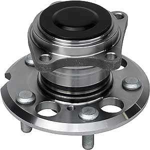 Detroit Axle - FWD Rear Wheel Bearing and Hub Assembly for 1996-2003 Toyota RAV4, 5 Lugs Non-ABS 1996 1997 1998 1999 2000 2001 2002 2003 512213