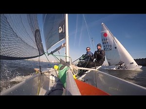 Topper iso sailing with beautiful Fireball
