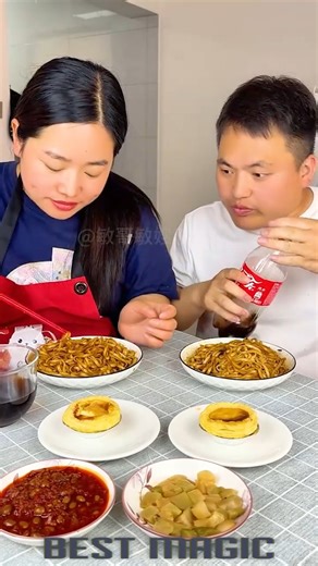Husband eat too fast, wife get mad 😂 | Best Magic