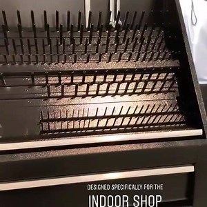 Check out the new Montezuma Triangle Shop Box with drawer. Designed specifically for the indoor shop. Coming Soon. National Hardware Show #NHSHow #montezuma | Montezuma