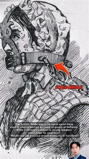 The Scold’s Bridle was a metal mask used in medieval times to silence women labeled as “too loud.” • • • • • • • #ancientheoriesnerd #AncientDiscoveries #HISTORYNEWS #facts #interesting #AncientMystery #historynerd #mindblown #Mindblowing #mindblowingfacts #factsyoudidntknow #DidYouKnow #theory #theories #LostCivilizations #losttechnology #MedievalHistory #ScoldsBridle #WomensVoices #HistoricalInjustice #SpeakUp #DarkHistory | Ancient Theories Nerd