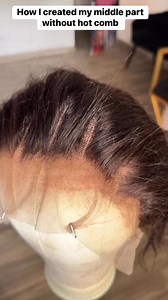 9K views · 101 reactions | How I created my middle part without hot comb and wax stick | CUTE HOUSE Beauty Salon | Facebook