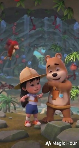 Masha and the Bear on an exciting jungle adventure #masha
