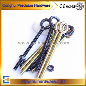 [Hot Item] GB M6 Closed Mouth Full Tooth Screw Sheep Eye Bolt with Nut