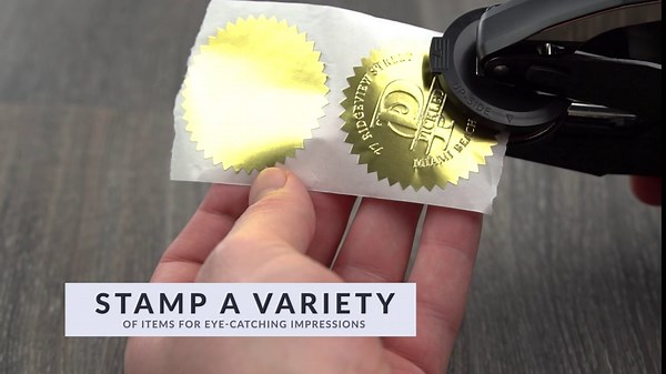 Embosser Seal Custom Insert Only - Round Clip 1-5/8" or Rectangle 2" x 1"