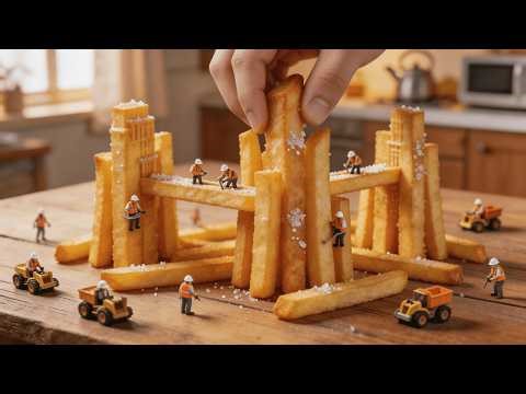 Mini-World vs Spoon: Cold, Sweet, No Escape｜AI Ultra Macro 4K