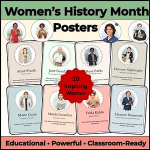 Women’s History Month Posters – Printable Classroom Decor – Inspiring Famous Women Leaders – March Bulletin Board Display - Etsy Canada