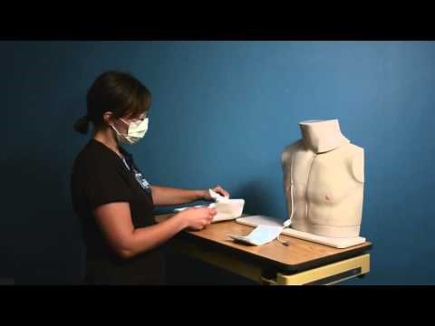 Changing the Dressing for a Central Line