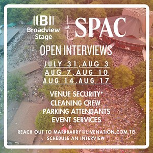 Come work with us at SPAC! Starting July 31, every Tuesday and Thursday for the rest of August we will be having open interviews for Venue Security, Cleaning Crew, Parking Attendants, and Guest Services! 🔐 Security - The security team is responsible for keeping everyone that steps through our gates safe. They guard, patrol, and/or monitor the venue premises to prevent theft, violence, or infractions of rules. *Must be 18 years of age & have your NYS Security Guard License* 🫧 Cleaning - Cleanin
