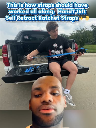 This is how straps should have worked all along, HandT 16ft Self Retract Ratchet Straps✨👌 #HandT #SelfRetractRatchetStrap #StrapItDown #TruckLife #StrapIt #TruckTok