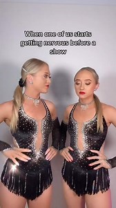 HOLD ON. #dance #nervous #backstage #costume #acro #perform #performers #twins #sisters | Nora Bruckner