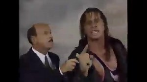 4/10/93: A pissed off Bret Hart cuts a promo on Lex Luger for their upcoming Nassau match. | Anthony Alimondo | Facebook
