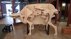 Wood cow shows it all