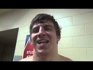 Tony Nelson (MN) after 285 Quarters win at 2014 NCAAs