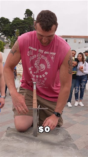 6M views · 10K reactions | Pull the Sword, Win $100! #fitness #challenge #bodybuilder #musclebeach #gym #strength #muscle | Brandon William | Facebook