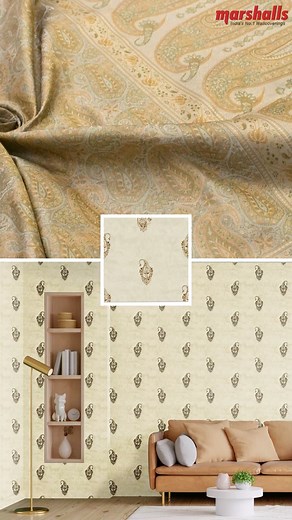 Jamewar is the reflection of a traditional art form from the land of paradise, Kashmir. Celebrate #VibrantIndia with Sanskriti II by Marshalls Wallcoverings. Speak to our expert: 92092 56565 Visit: www.marshallsindia.com #marshallswallcoverings #wallcoverings #wallpaper #homedecor #instadecor #walldecor #wallcoveringdesign #interiors #interiordesigner #interiordesign #jamewar #kashmir #paradise #kashmirdairies #jamewar | Marshalls Wallcoverings
