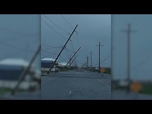 LA: BARRY/POWER POLES BLOWN SIDEWAYS IN GRAND ISLE - CNN