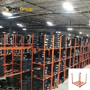 [Hot Item] Stacking Portable Warehouse Truck Tire Stillage Storage Rack for Sale