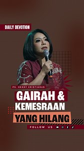 Gairah & Kemesraan Yang Hilang. Kalau Masih Ada Cinta Pasti Bergairah. KID 1: 15 --Lihatlah, cantik engkau, manisku, sungguh cantik engkau, bagaikan merpati matamu. 16 --Lihatlah, tampan engkau, kekasihku, sungguh menarik; sungguh sejuk petiduran kita. KASIH ITU MEMBUAT ORANG BERGAIRAH UNTUK MENCARI TUHAN, HAUS AKAN TUHAN (HADIRAT-NYA) DAN SEMANGAT MELAYANI TUHAN! Full Video : KASIH YANG MULAI DINGIN (TANDA KESUAMAN) - PS. HENNY KRISTIANUS Link : https://youtu.be/-k25p3ER-7w #hennykristianus #re