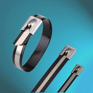 [Hot Item] Epoxy Pattern Coated Ball-Lock Stainless Steel Cable Ties
