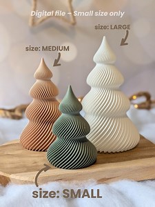 Christmas Tree STL – Small Size | Vase Mode LED Tealight Holder | 3D Print Christmas Decor | Personal Use Only - Etsy