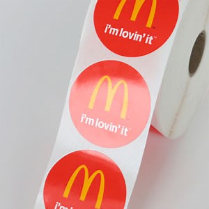 [Hot Item] Custom Round Adhesive Waterproof Synthetic Paper Label Printing