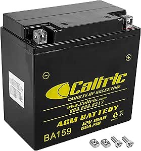 Caltric Agm Battery Compatible with Yamaha Waverunner 700 760 Xl700 Xl760 1999 2000 2001 2002 2003 2004
