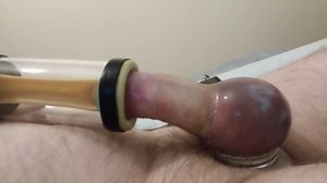 Enjoying my homemade Milking Machine