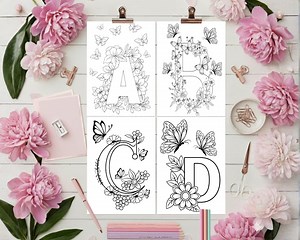 Floral Butterfly Coloring Pages | Mindful Art Printable (digital Download) - Etsy Canada