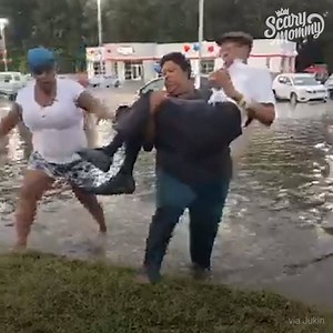 192K views · 988 reactions | This group of women came to the rescue when an elderly couple's car stalled on a flooded road. | Scary Mommy Time Out | Facebook