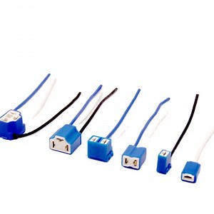 [Hot Item] Car LED Bulb Turn Signal Lamp Holder Plug Wire Harness H1 H4 H7 Car Headlight Lamp Holders Bulb Ceramic Holders