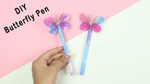 3.2K views · 156 reactions | DIY Butterfly Pen Decoration Idea | Easy Butterfly Pen | DIY Origami paper craft #paperpen #papercraft #butterflypen #origami #origamicraft #pendecoration #ezzycraftsdiy #papercrafts #diy #diypen #diycraft | Ezzy Crafts DIY | Facebook