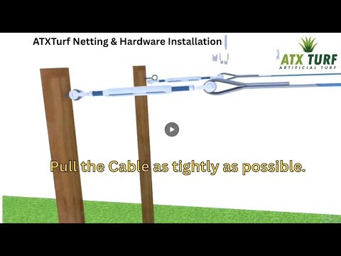 ATXTurf Netting Hardware Instruction Video