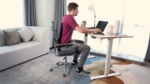 eclife Ergonomic Office Desk Chair Adjustable Conference Chair Mid-Back 360 Swivel W/Armrest, Ribbed Puresoft Upholstery, Executive Chair (White)