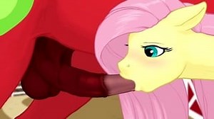 Twilight Sparkle blows her brother fluttershy blows big mac (mlp bj)