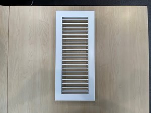 Single Deflection Air Grille (Horizontal Blades) - Actual Product & Blades Adjustment Demonstration