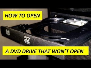 How to open a CD Drive that won't open | How to eject a stuck DVD Drive on Laptop or PC