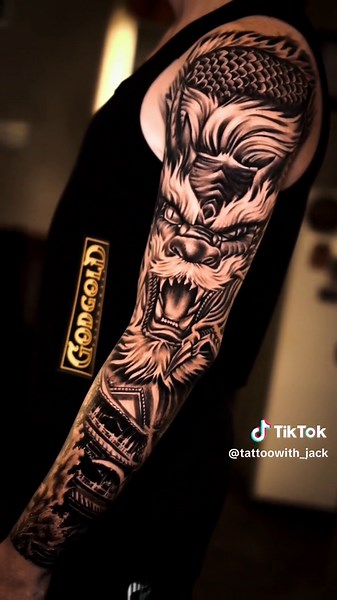 Japanese Dragon Tattoo Design at God Gold Tattoo Bali