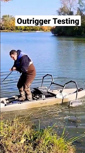 Testing The Kayak Outriggers. #kayakfishing